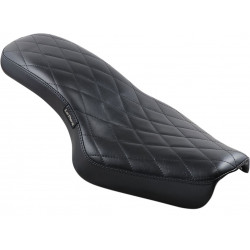 Седалка COBRA 2-up с диамантени шевове черна LE PERA LK-076DM