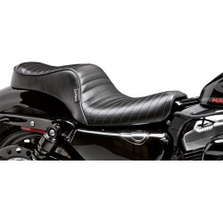 Седалка CHEROKEE 2-up pleated stitched black LE PERA LK-026PT