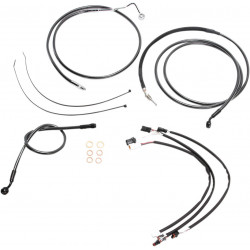 Комплект за монтаж на кормило DESIGNER BLACK PEARL хром черен/прозрачен MAGNUM SHIELDING 487881