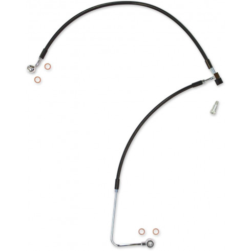Комплект спирачни маркучи E-Z ALIGN XR ABS LOWERS BLACK PEARL BRAIDED BLACK/CLEAR 20-1/4 Комплект спирачни маркучи E-Z ALIGN XR ABS LOWERS BLACK PEARL BRAIDED BLACK/CLEAR 20-1/4
