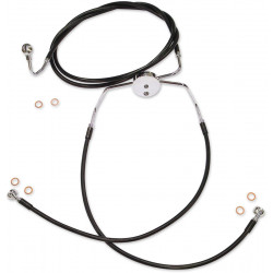 Комплект спирачни маркучи E-Z ALIGN XR ABS LOWERS BLACK PEARL BRAIDED BLACK/CLEAR 67-1/4