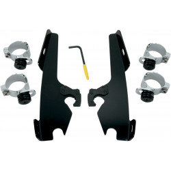Комплект за монтаж TRIGGER-LOCK MEMPHIS FATS/SLIM-WINDSHIELD черен MEMPHIS SHADES MEB8968
