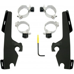 Комплект за монтаж TRIGGER-LOCK MEMPHIS FATS/SLIM-WINDSHIELD черен MEMPHIS SHADES MEB8977