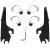 Комплект за монтаж MNT KT BW 16+ XL12X BLK MEMPHIS SHADES MEB2056 thumb