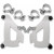 Комплект за монтаж TRIGGER-LOCK BULLET-FAIRING полиран MEMPHIS SHADES MEK1958 thumb