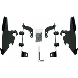 Комплект за монтаж TRIGGER-LOCK MEMPHIS FATS/SLIM-WINDSHIELD черен MEMPHIS SHADES MEB8966
