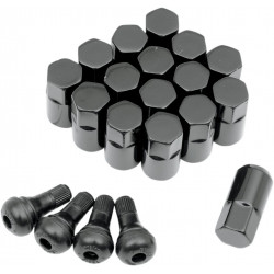 Гайки 12X1.25 черни 16 броя MOOSE RACING SP300MO206B