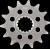 Преден зъбен венец - KTM/HUSQVARNA/POLARIS- 14 T MOOSE RACING 26-5122-14CRMO thumb