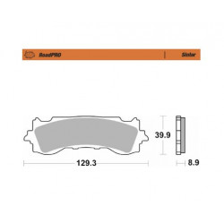 Спирачна накладка ROADPRO SINTER MOTO-MASTER 417101 Спирачна накладка ROADPRO SINTER MOTO-MASTER 417101
