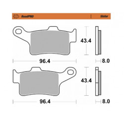 Накладка за спирачки ROADPRO SINTER MOTO-MASTER 417401 Накладка за спирачки ROADPRO SINTER MOTO-MASTER 417401