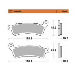 Накладка за спирачка ROADPRO SINTER MOTO-MASTER 417202