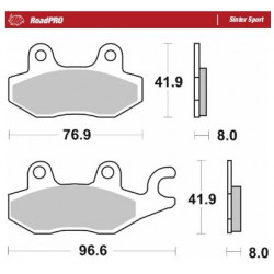 Спирачна накладка ROADPRO SINTER SPORT MOTO-MASTER 402905