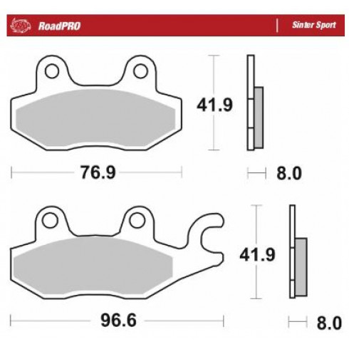 Спирачна накладка ROADPRO SINTER SPORT MOTO-MASTER 402905 Спирачна накладка ROADPRO SINTER SPORT MOTO-MASTER 402905