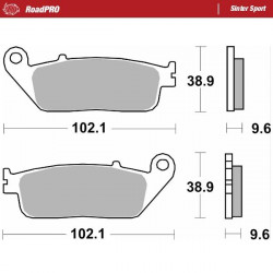 Спирачна накладка RoadPro Sinter Sport MOTO-MASTER 404005 Спирачна накладка RoadPro Sinter Sport MOTO-MASTER 404005