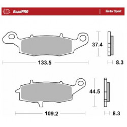 Спирачна накладка RoadPro Sinter Sport MOTO-MASTER 404105