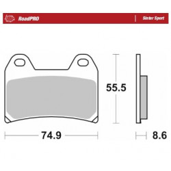 Спирачна накладка RoadPro Sinter Sport MOTO-MASTER 404305