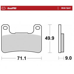 Спирачна накладка RoadPro Sinter Sport MOTO-MASTER 406305
