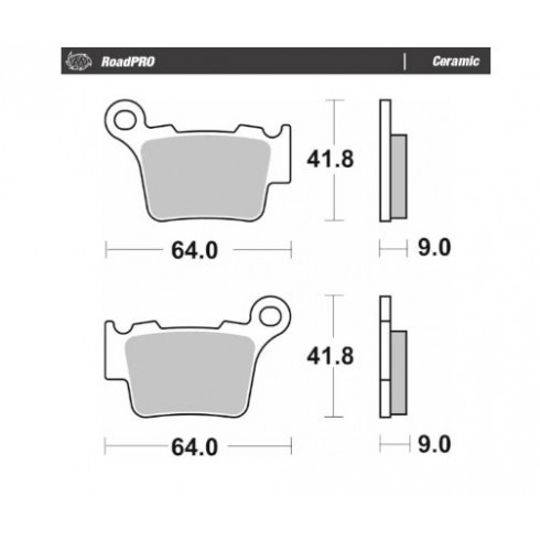 Спирачна накладка RoadPro Ceramic MOTO-MASTER 417304 Спирачна накладка RoadPro Ceramic MOTO-MASTER 417304