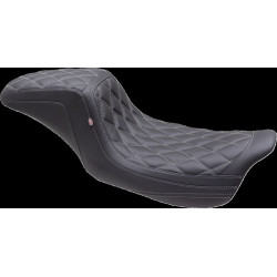 Седалка squareback 2up dbl diamond gray thread MUSTANG SEATS 75299GM Седалка squareback 2up dbl diamond gray thread MUSTANG SEATS 75299GM
