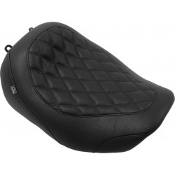 Широка седалка Tripper - Solo - черен шев MUSTANG SEATS 88503