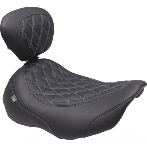 Широка седалка Tripper - Solo - тъмнокафява/със светлосини шевове MUSTANG SEATS 89503SB Широка седалка Tripper - Solo - тъмнокафява/със светлосини шевове MUSTANG SEATS 89503SB