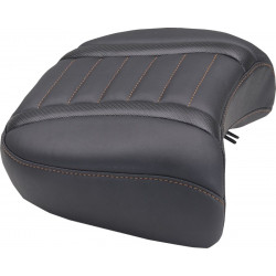Задна седалка DLX touring с оранжев конец MUSTANG SEATS 88420MO