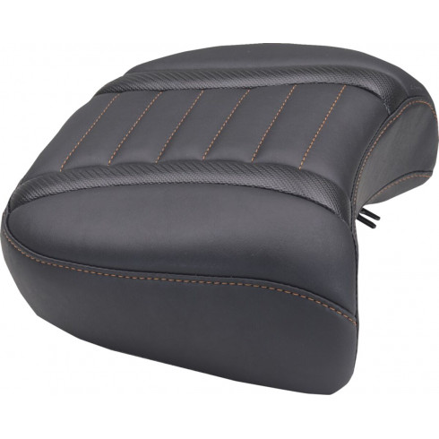 Задна седалка DLX touring с оранжев конец MUSTANG SEATS 88420MO Задна седалка DLX touring с оранжев конец MUSTANG SEATS 88420MO