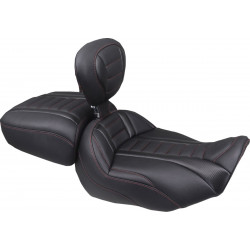 Седалка solo deluxe tour с dbr dark cherry конец MUSTANG SEATS 89401DC