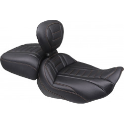 Седалка solo deluxe tour с dbr mandarin orange конец MUSTANG SEATS 89401MO