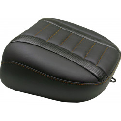 Пътническа седалка deluxe tour mandarin orange thread MUSTANG SEATS 88402MO