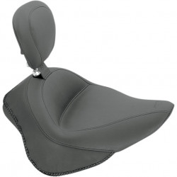 Седалка solo wide touring vintage smooth с облегалка MUSTANG SEATS 79742 Седалка solo wide touring vintage smooth с облегалка MUSTANG SEATS 79742