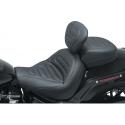 Седалка solo standard touring с повдигнати детайли и облегалка за водача MUSTANG SEATS 79334