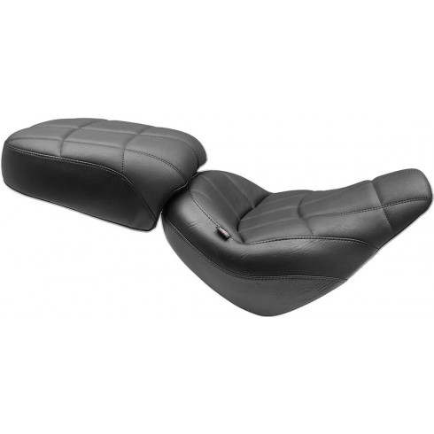 Седалка solo tour trapezoid stitch black MUSTANG SEATS 75160 Седалка solo tour trapezoid stitch black MUSTANG SEATS 75160
