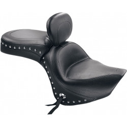 Седалка от две части wide touring 2-up studded с conchos и облегалка за водача MUSTANG SEATS 79416