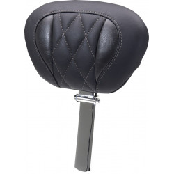 Облегалка super tour DLX DIAM gun metal gray thread MUSTANG SEATS 89460GM Облегалка super tour DLX DIAM gun metal gray thread MUSTANG SEATS 89460GM