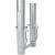 Комплект за вилки хромиран с двойни дискове PERFORMANCE MACHINE 0208-2056-CH thumb