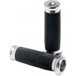 Ръкохватки Renthal wrapped chrome PERFORMANCE MACHINE 0063-2007-CH