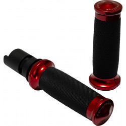 Контурни ръкохватки Renthal Wrapped - '24+ Harley-Davidson - червени PERFORMANCE MACHINE 0063-2105M-R