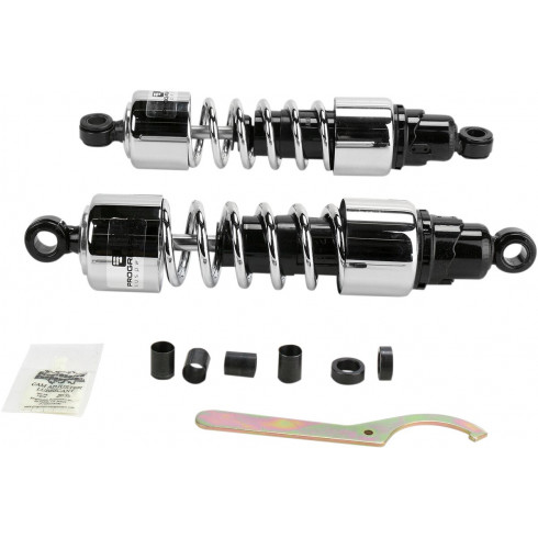 Хромирани амортисьори PROGRESSIVE SUSPENSION 412 series dual shock 12 Хромирани амортисьори PROGRESSIVE SUSPENSION 412 series dual shock 12