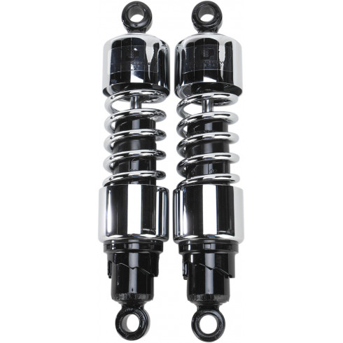 Стандартен двоен амортисьор PROGRESSIVE SUSPENSION 412 SERIES хром 12 Стандартен двоен амортисьор PROGRESSIVE SUSPENSION 412 SERIES хром 12