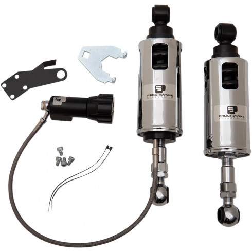 Амортисьори PROGRESSIVE SUSPENSION 422 series heavy duty с дистанционно регулируемо предварително натоварване хром PROGRESSIVE SUSPENSION 422-4101C Амортисьори PROGRESSIVE SUSPENSION 422 series heavy duty с дистанционно регулируемо предварително натоварване хром PROGRESSIVE SUSPENSION 422-4101C
