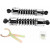 Амортисьори с газ PROGRESSIVE SUSPENSION 412 SERIES, настроени в Америка, с капак хром 12.63