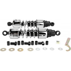 Двойни амортисьори PROGRESSIVE SUSPENSION 412 SERIES хром 13 Двойни амортисьори PROGRESSIVE SUSPENSION 412 SERIES хром 13