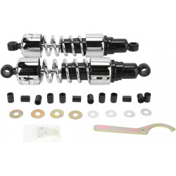 Двойни амортисьори PROGRESSIVE SUSPENSION 412 SERIES хром 13.5 Двойни амортисьори PROGRESSIVE SUSPENSION 412 SERIES хром 13.5