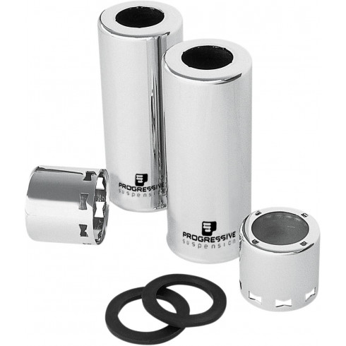 Прогресивно окачване custom short shock covers chrome PROGRESSIVE SUSPENSION 30-5027C Прогресивно окачване custom short shock covers chrome PROGRESSIVE SUSPENSION 30-5027C