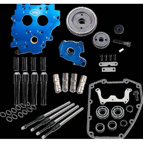 Комплект за разпределителен вал без зъбни колела Gear drive Oil cooled Blk PR TC 99-06 S&S CYCLE 310-1266 Комплект за разпределителен вал без зъбни колела Gear drive Oil cooled Blk PR TC 99-06 S&S CYCLE 310-1266