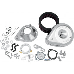 Филтър за въздух teardrop за CV-carb/EFI хром S&S CYCLE 17-0448 Филтър за въздух teardrop за CV-carb/EFI хром S&S CYCLE 17-0448