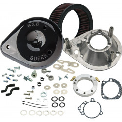 Комплект въздушен филтър classic teardrop за stock carb/EFI черен S&S CYCLE 170-0182A Комплект въздушен филтър classic teardrop за stock carb/EFI черен S&S CYCLE 170-0182A