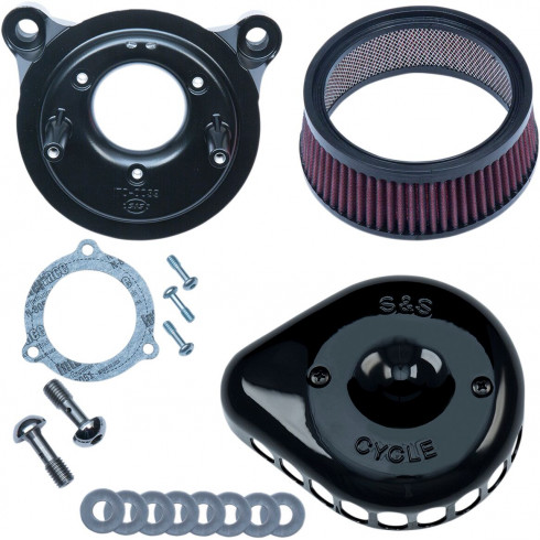 Въздушен филтър mini teardrop stealth black S&S CYCLE 170-0438 Въздушен филтър mini teardrop stealth black S&S CYCLE 170-0438