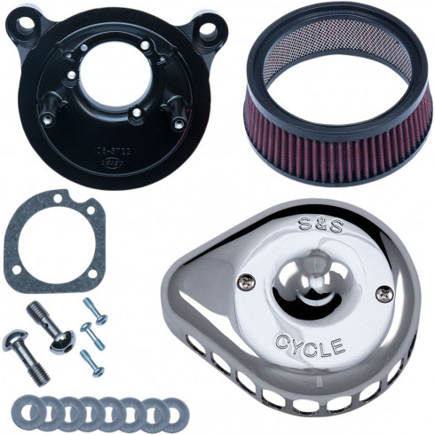 Въздушен филтър mini teardrop stealth EFI chrome S&S CYCLE 170-0441 Въздушен филтър mini teardrop stealth EFI chrome S&S CYCLE 170-0441